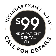 $99 New Patient Visit banner stamp