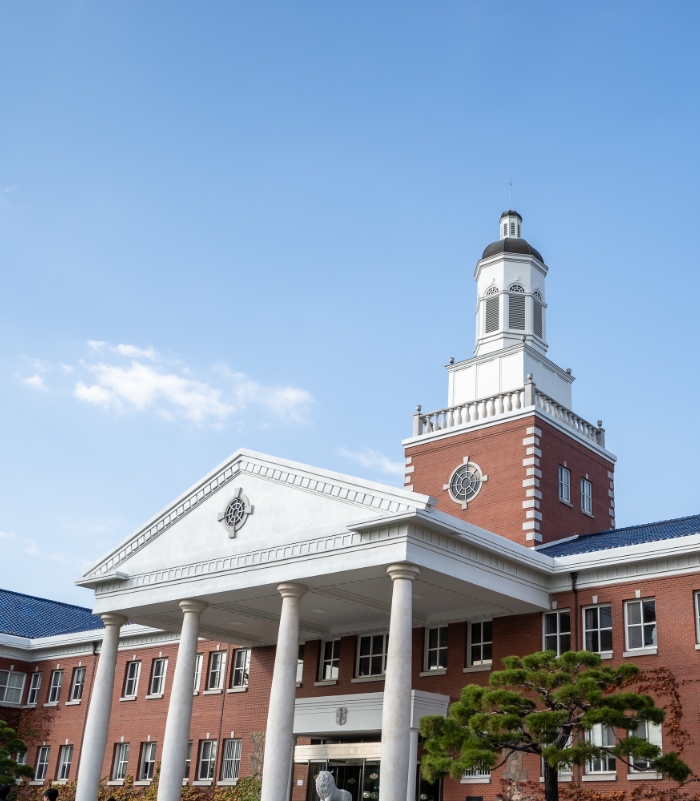 Outside view of dental school building